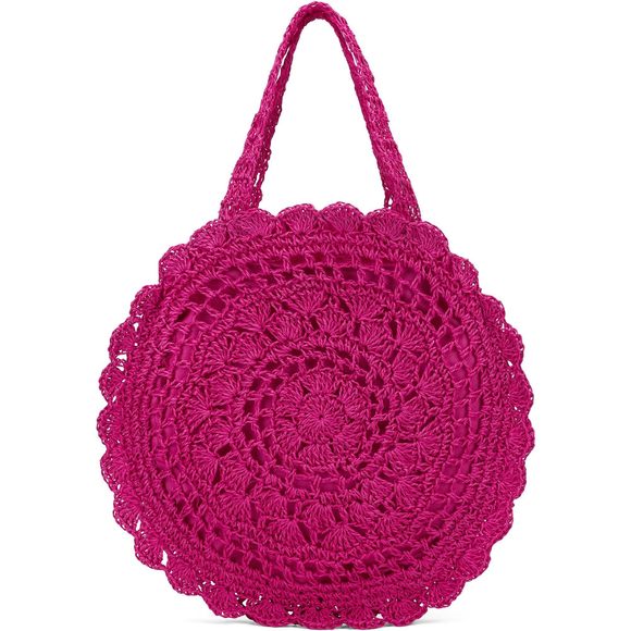 Raffia Bag Straw Bags Large Beach Tote Woven Straw Clutch Summer >:( - Picture 1 of 7